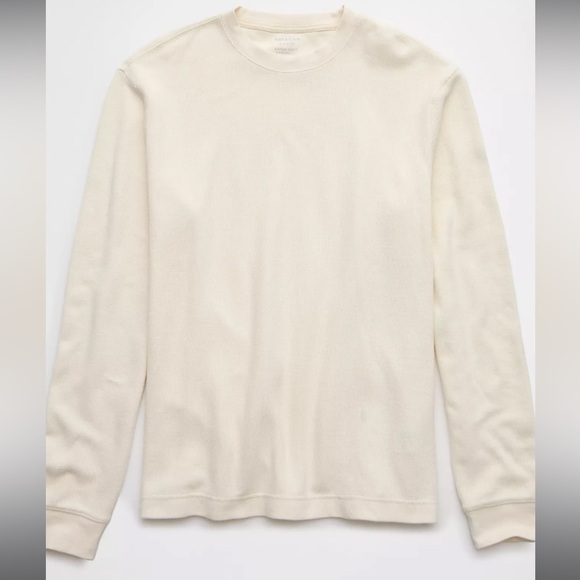 NWT AE Ribbed Long Sleeve Thermal T-shirt, Size XL - Picture 5 of 8